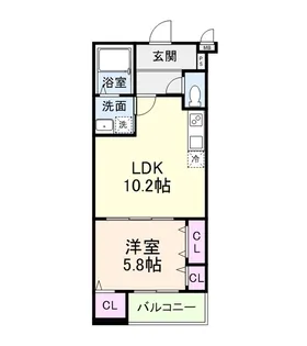 プライムメゾン・ソレイユ【1階】の間取り