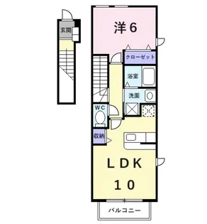 クレメント・ユニティ【2階】の間取り