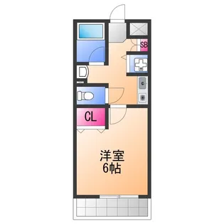 ルミエールマゴジⅢ【4階】の間取り