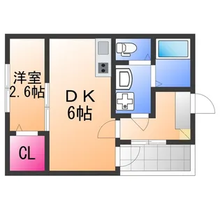 賑町シーエム・ディス【2階】の間取り