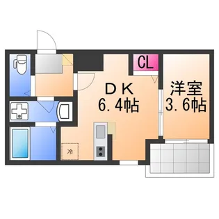 賑町シーエム・ディス【3階】の間取り