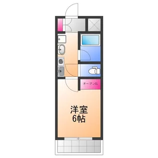 フリーディオ鳳東【1階】の間取り