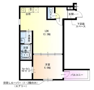 フジパレス湊駅東【3階】の間取り
