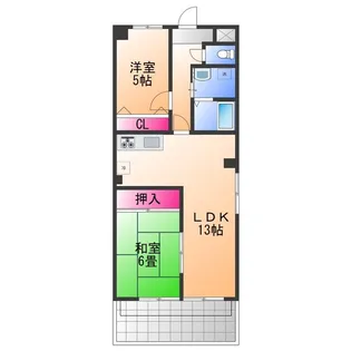 エクシード鳳【1階】の間取り