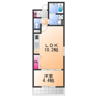 F+style浜寺石津町西1号館【2階】の間取り