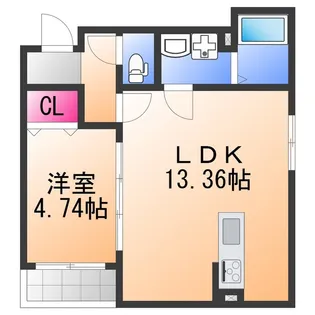 ヴィレ堺湊【2階】の間取り