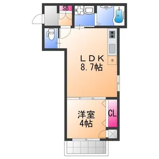 コティ諏訪ノ森【1階】の間取り