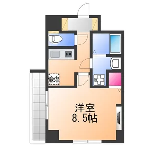 神明町西エヌエム・キャトフ・ヴァン【1階】の間取り