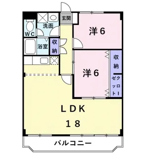 第1タツミマンション【2階】の間取り