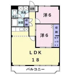 第1タツミマンション【2階】の間取り