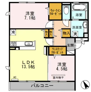 メゾン・ド・ポワール【3階】の間取り