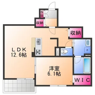 シエル・ランピード浜寺【1階】の間取り