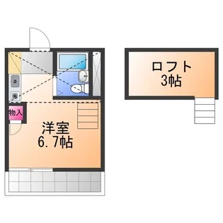 サンパレス21鳳【1階】の間取り