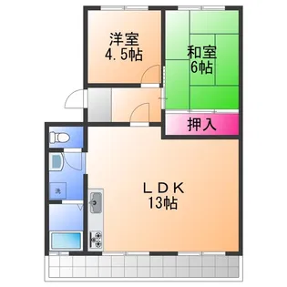 コープ野村浜寺公園1棟【1階】の間取り