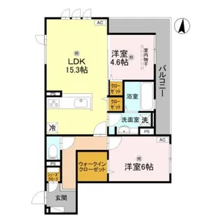 loup de mer(ルー・ド・メール)【2階】の間取り