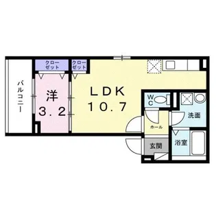 メゾン ラフレシール 千代田【2階】の間取り