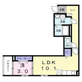 メゾン ラフレシール 千代田【2階】の間取り