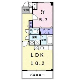 サンフィールド【1階】の間取り