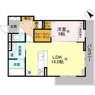 ディーレガシー中百舌鳥【3階】の間取り