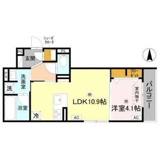 クラシスト新金岡【2階】の間取り
