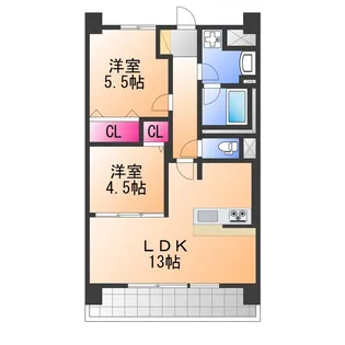 アトリエール堺寺地町【1階】の間取り