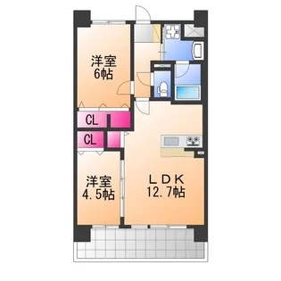 アトリエール堺寺地町【7階】の間取り