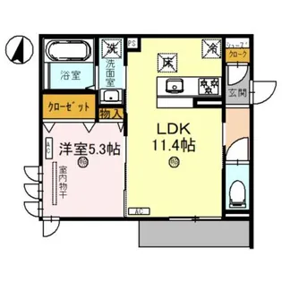 Clashist常磐町【3階】の間取り