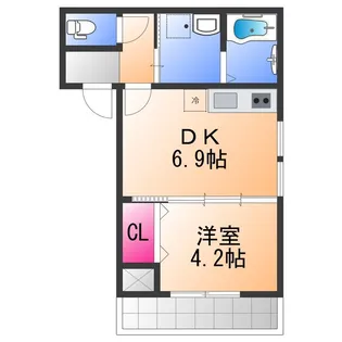 フジパレスイーレ【1階】の間取り