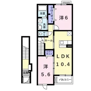 サンリット カーサ【2階】の間取り