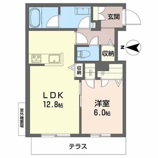 シャーメゾン静永【1階】の間取り