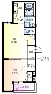 フジパレス湊Ⅴ番館【1階】の間取り
