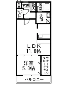 フジパレス トゥインクル【1階】の間取り