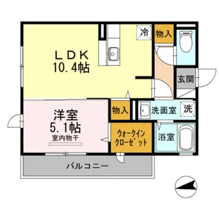フレア【2階】の間取り