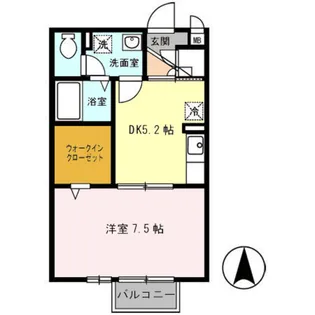 エトワール【1階】の間取り