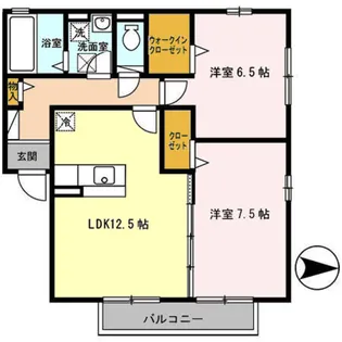 サンフラワー【2階】の間取り