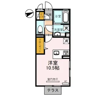 アネスティー【1階】の間取り