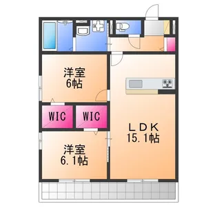 シャブラン【1階】の間取り