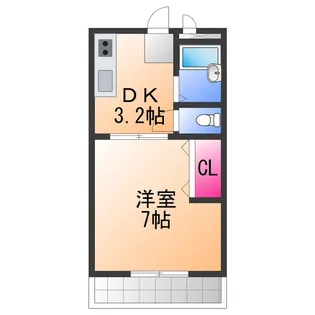 天美参番館【2階】の間取り