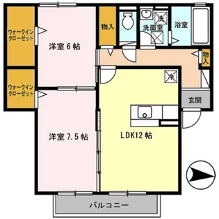 サンフラワー【2階】の間取り