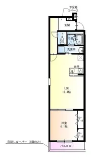 フジパレス堺百舌鳥梅町【1階】の間取り
