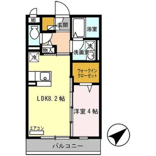 ラ・メゾン・ドゥ・サチ【2階】の間取り