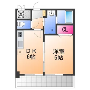 ボヌールなかもず【2階】の間取り