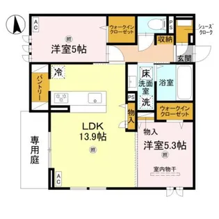 ホクラニ スクエア【1階】の間取り