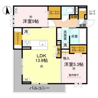ホクラニ スクエア【2階】の間取り