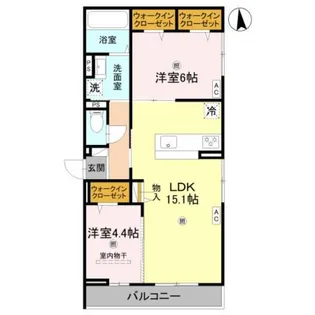 ホクラニ スクエア【2階】の間取り