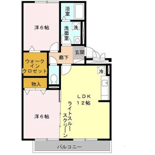 フラワーメゾン B棟【2階】の間取り