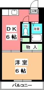 パールハイツ山下【102号室】の間取り
