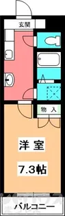 ヴィラサウス持田【202号室】の間取り