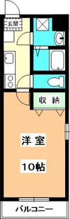 コウテイ本町【2階】の間取り