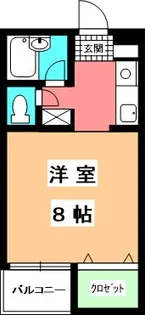 メゾンドムーア【4階】の間取り